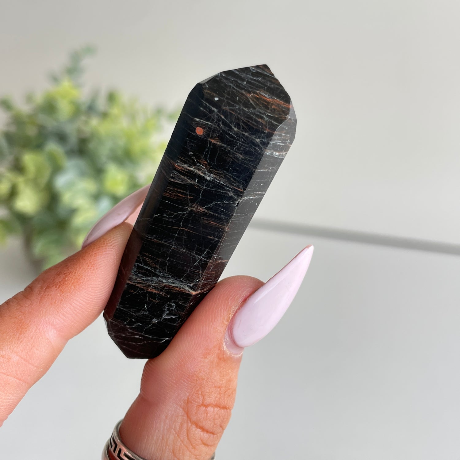 Black Tourmaline Double Terminator 5.7cm