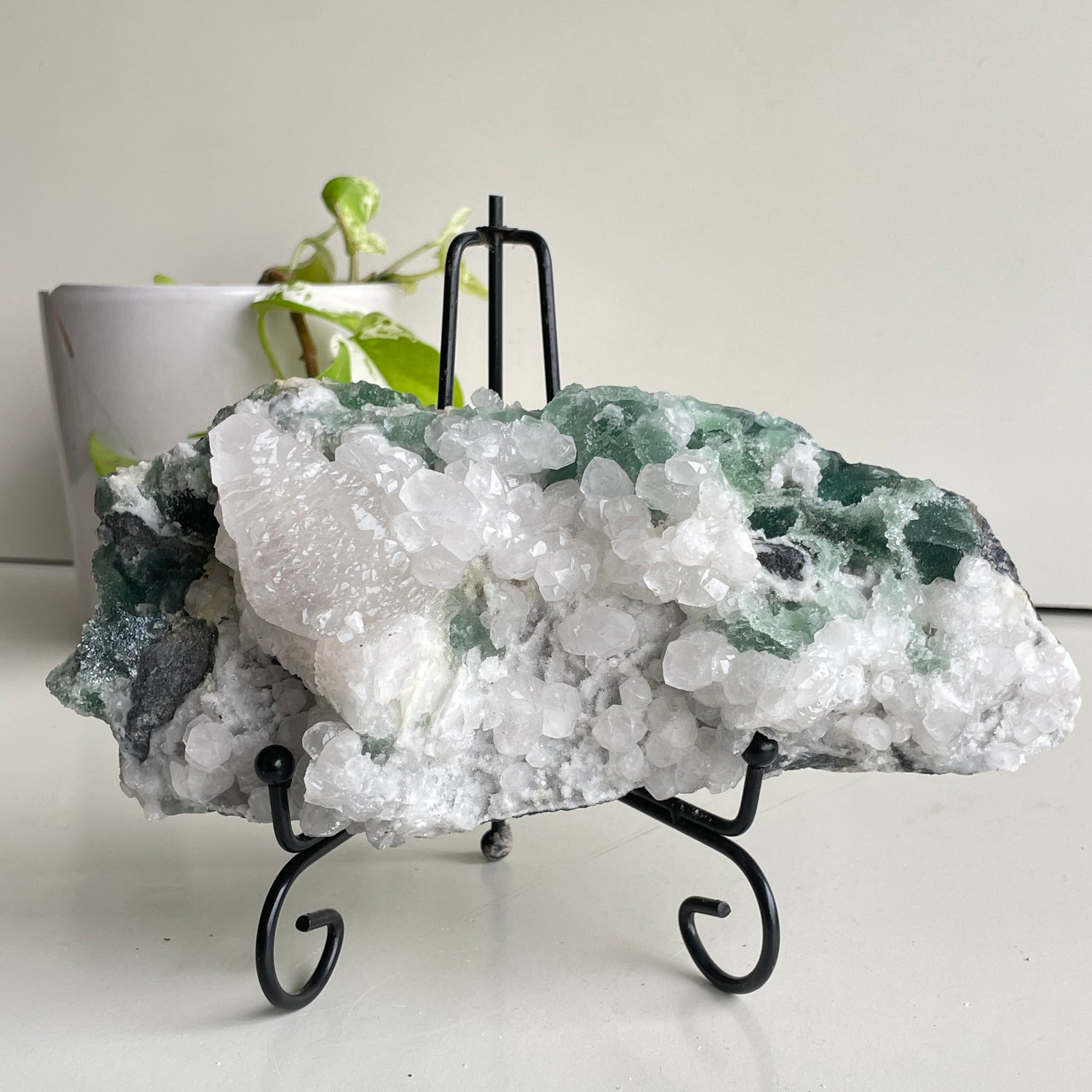 Fluorite With Calcite Cluster 1.714kg
