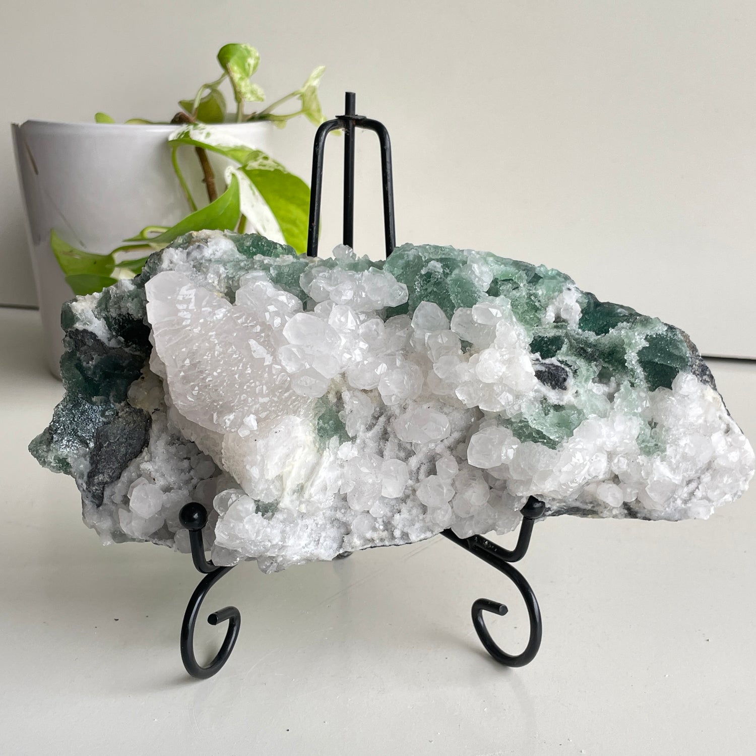 Fluorite With Calcite Cluster 1.714kg