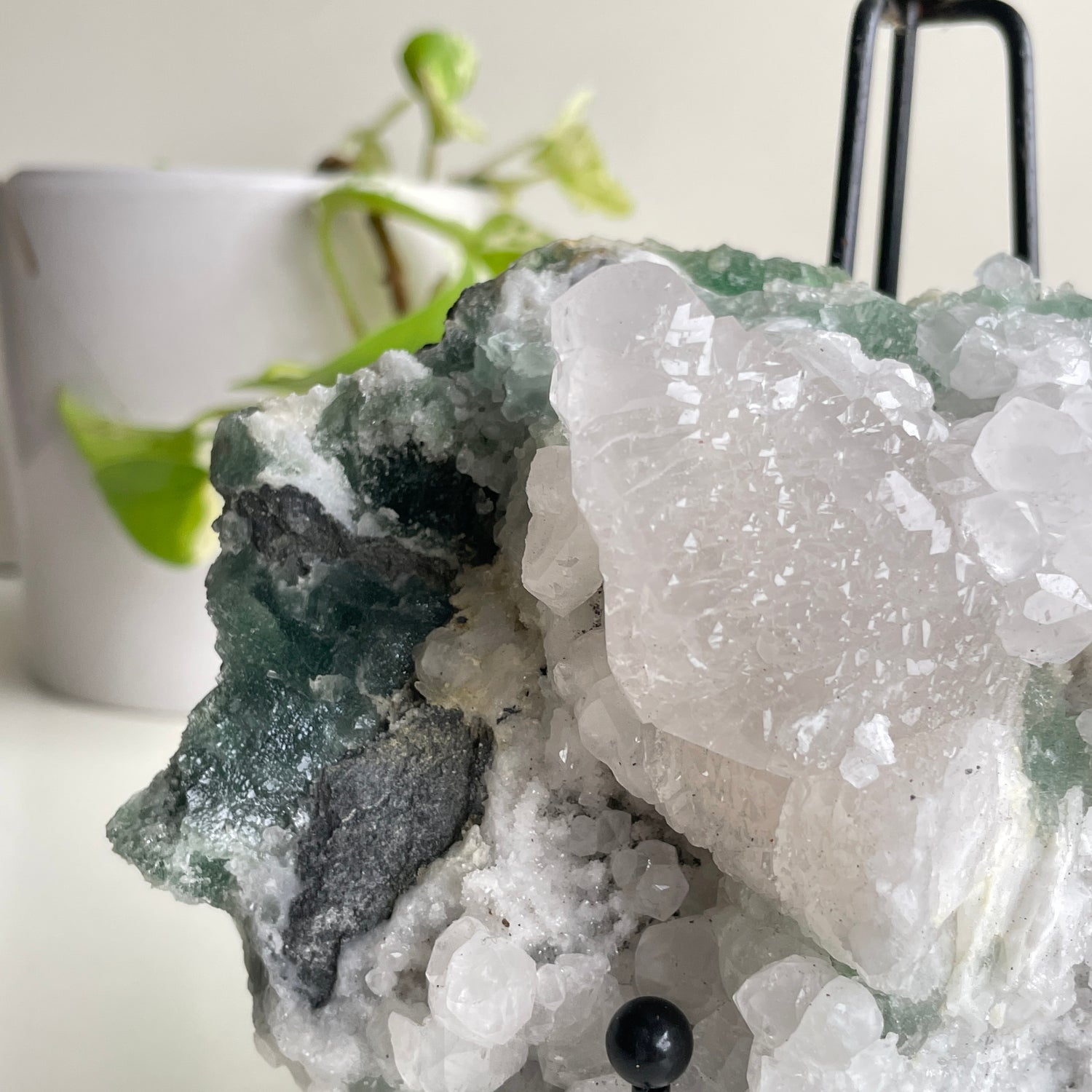 Fluorite With Calcite Cluster 1.714kg