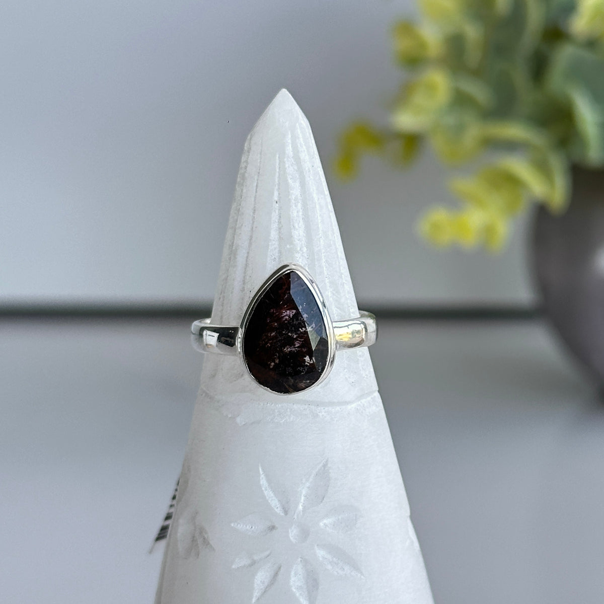 Super Seven Teardrop Ring Sz8.5