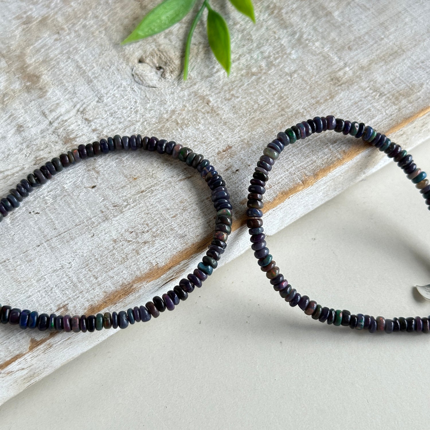 Black Opal Bracelet With Clasp