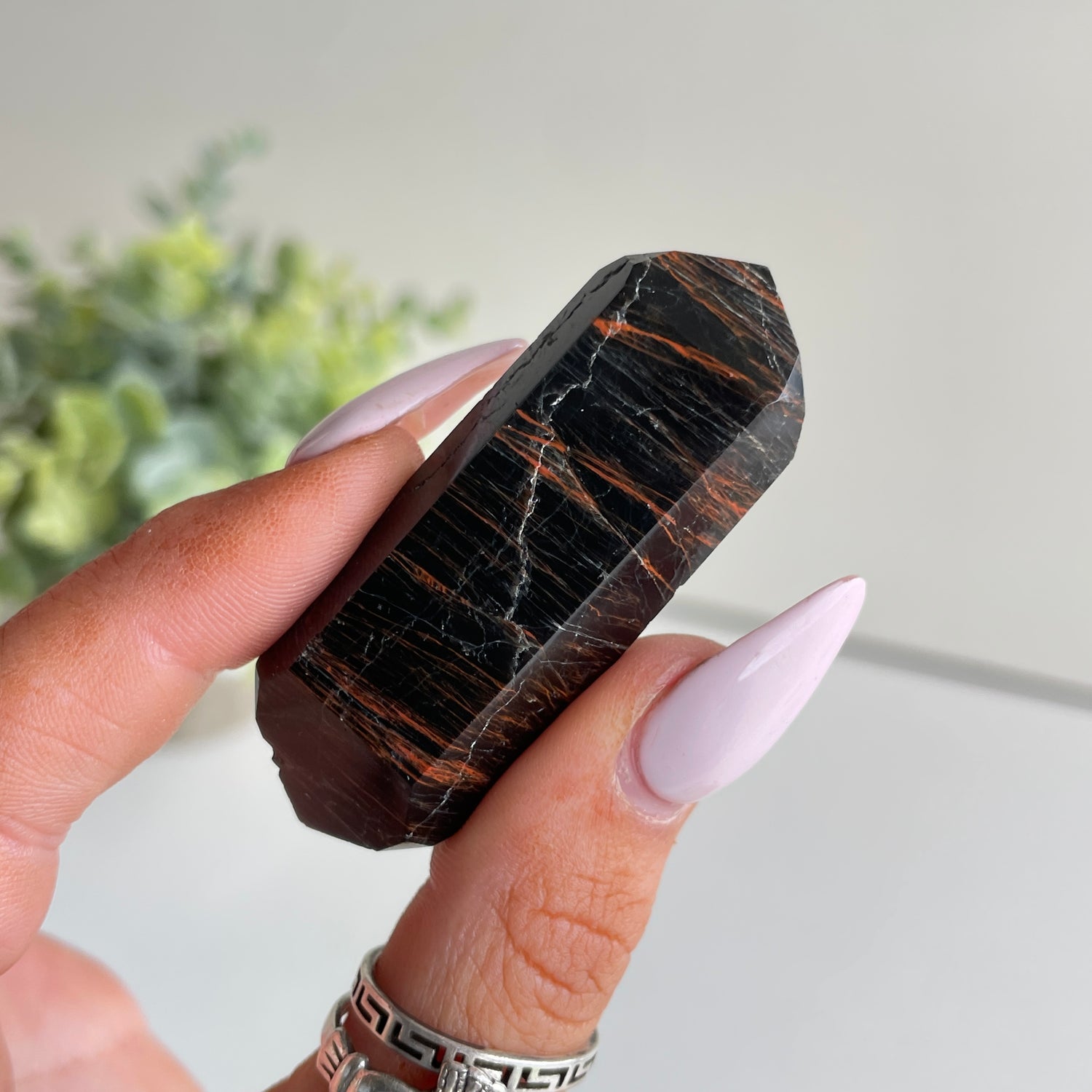 Black Tourmaline Double Terminator 5.4cm