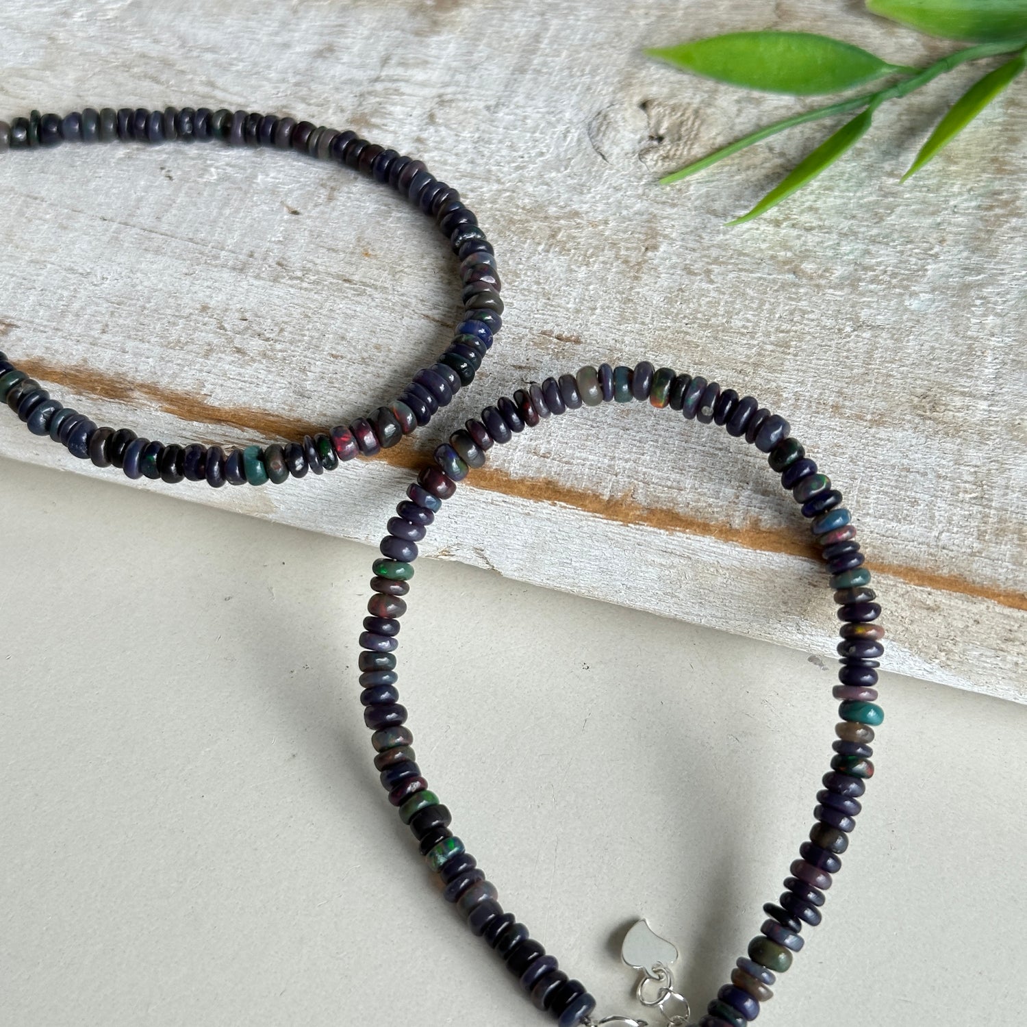 Black Opal Bracelet With Clasp