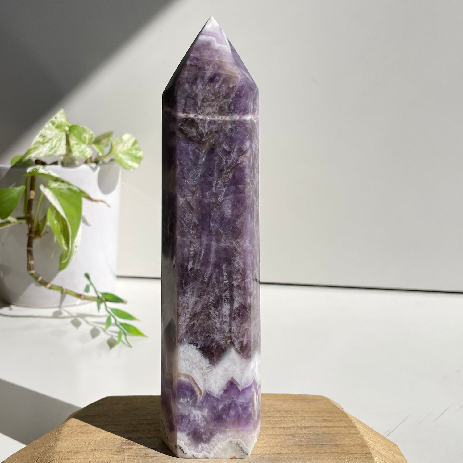 Chevron Amethyst Generator 20.4cm