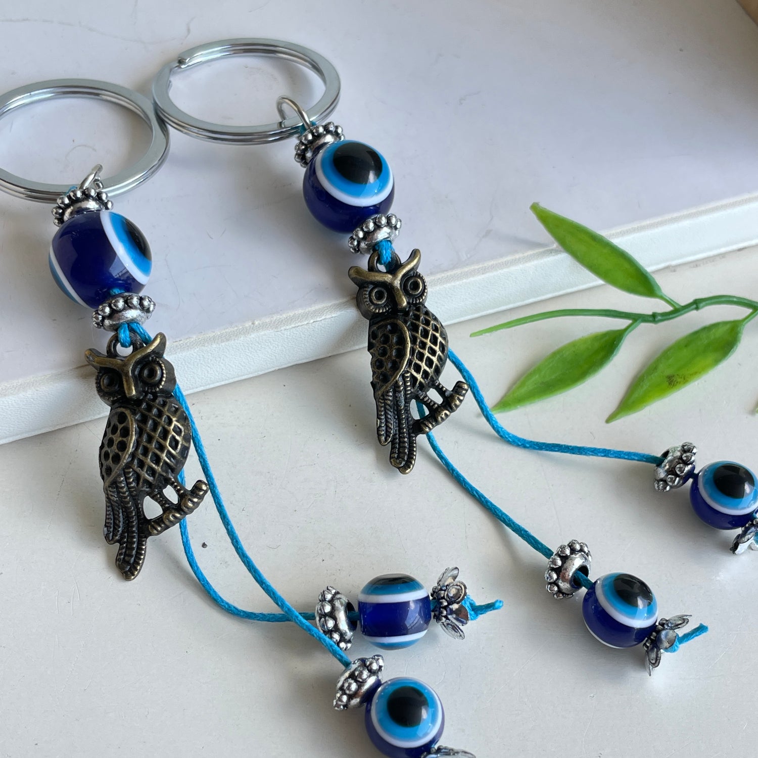 Owl Evil Eye Keychain