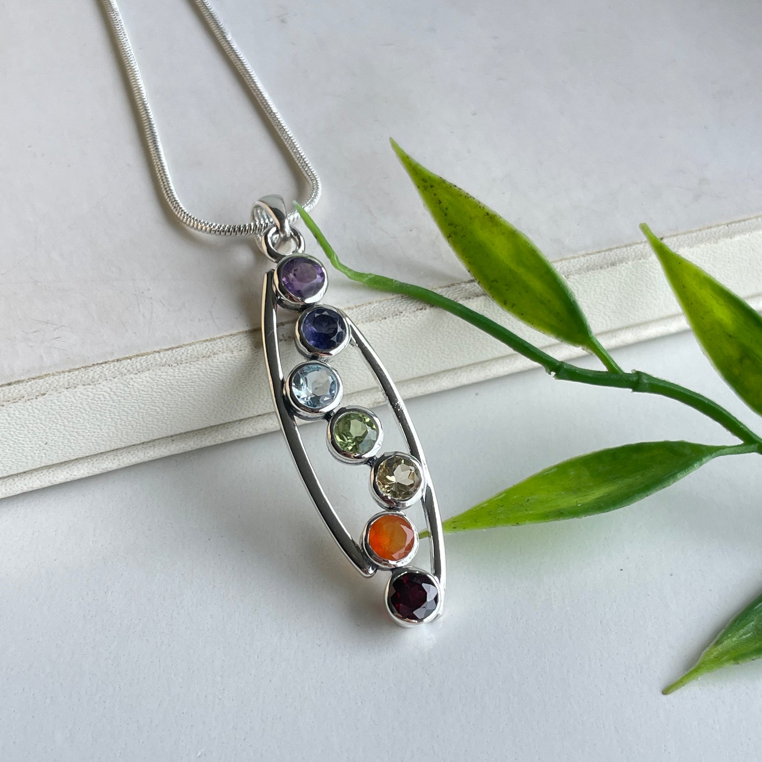 Chakra Marquise Pendant
