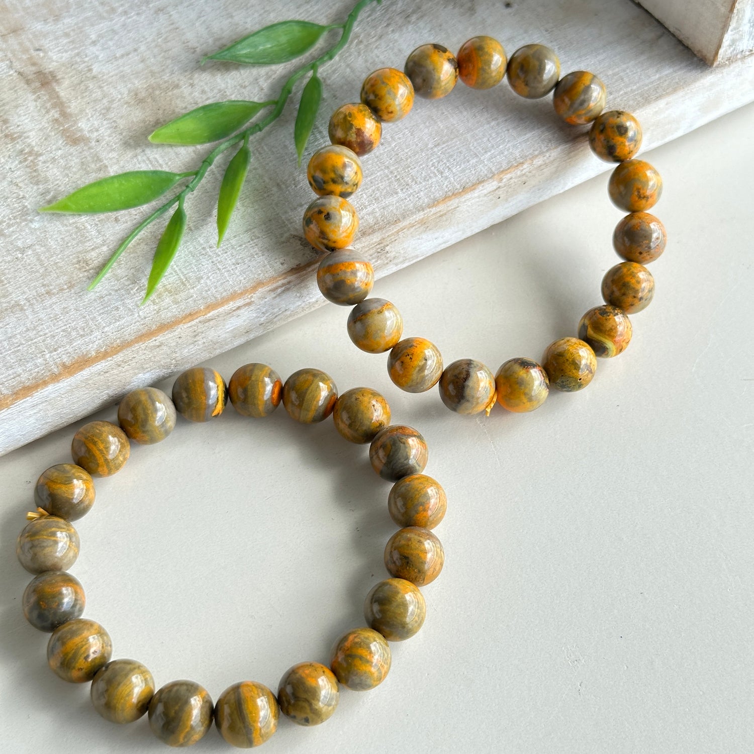 Bumblebee Jasper Lge Beaded Bracelet