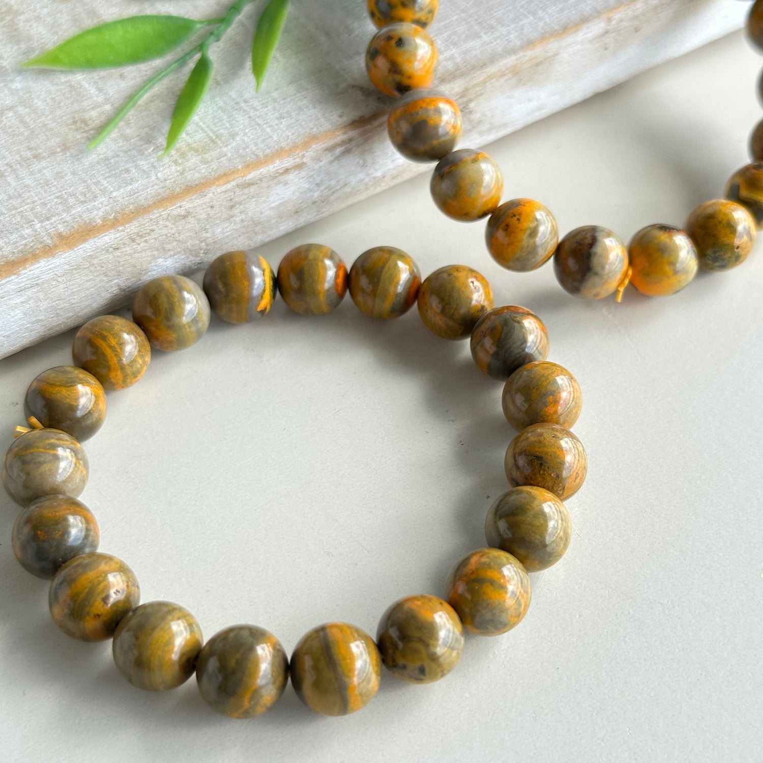 Bumblebee Jasper Lge Beaded Bracelet