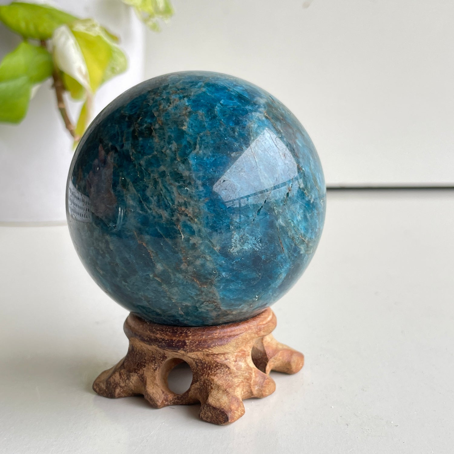 Blue Apatite Sphere 7.1cm