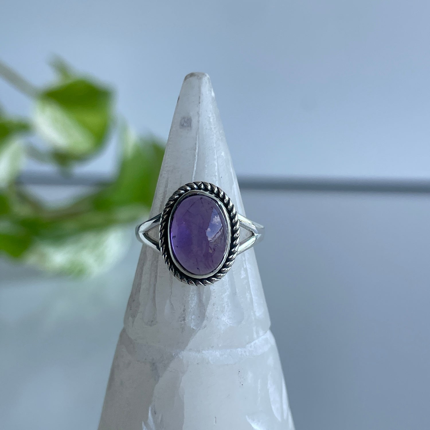 Amethyst Oval Ring Sz5