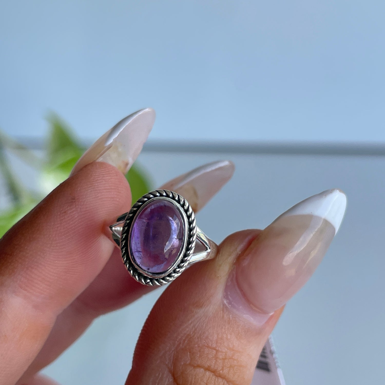 Amethyst Oval Ring Sz5