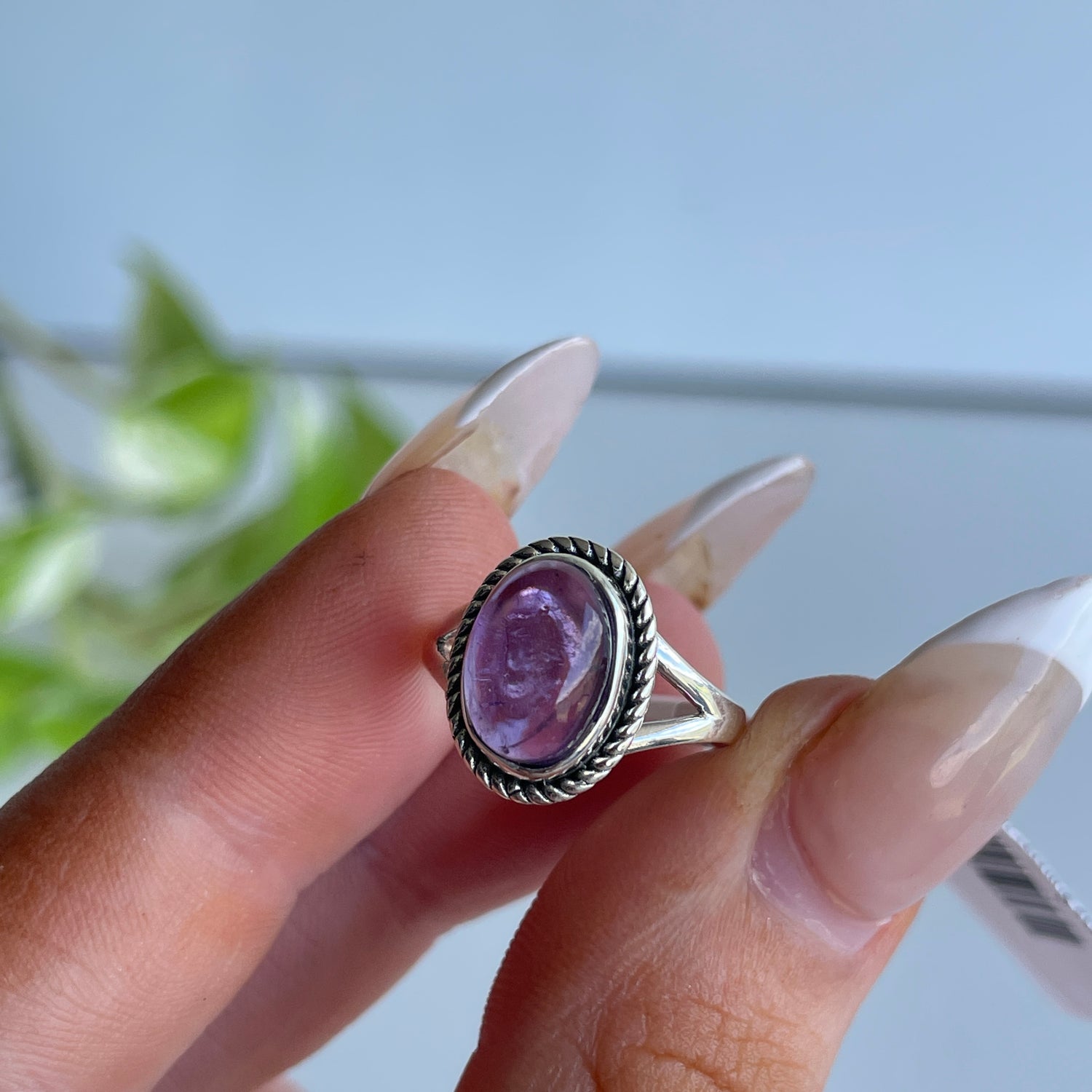 Amethyst Oval Ring Sz5