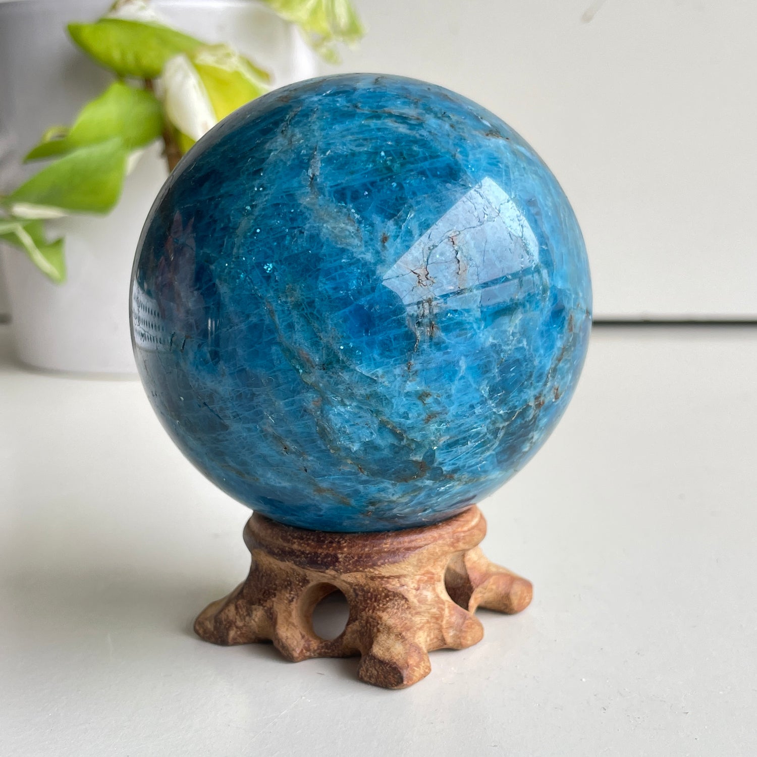 Blue Apatite Sphere 8cm