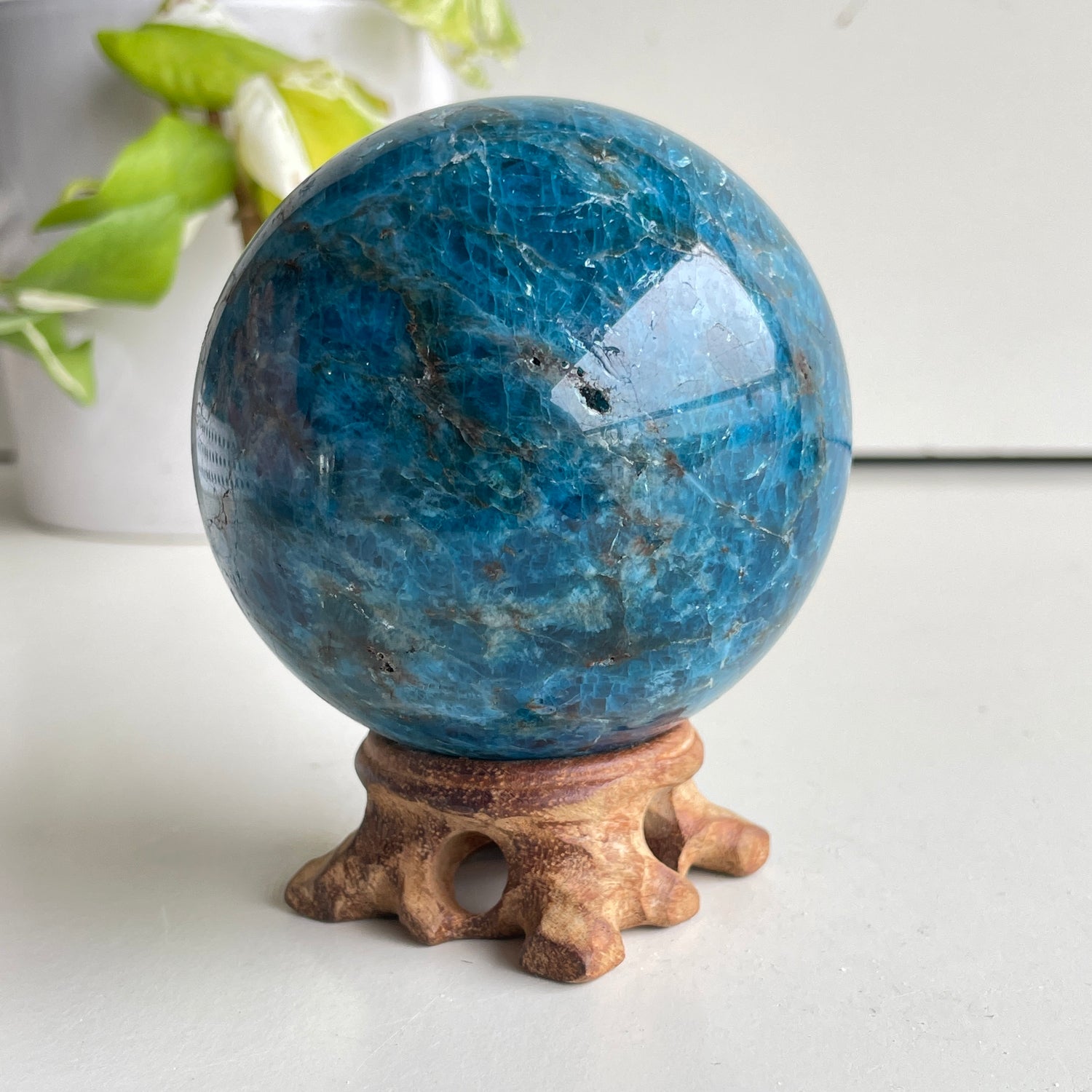 Blue Apatite Sphere 8cm