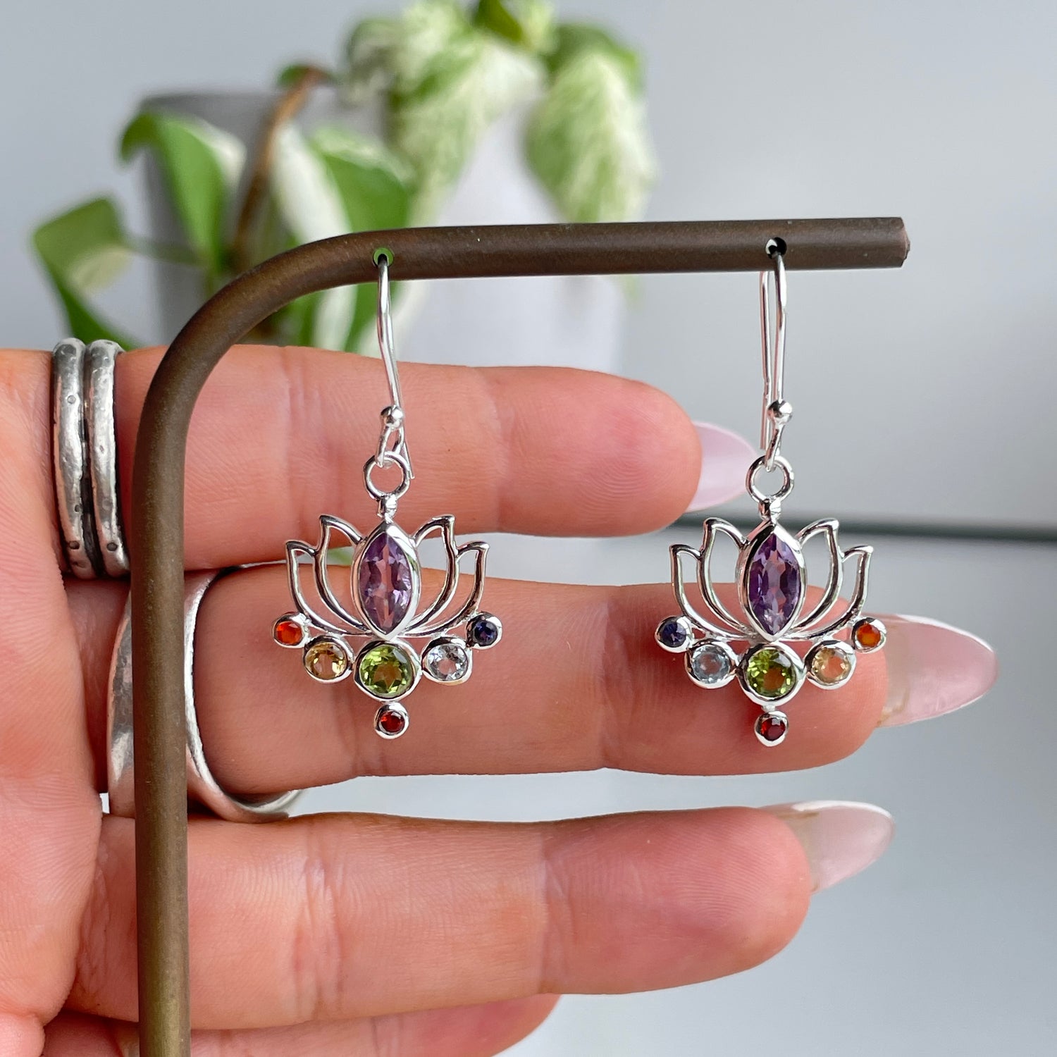 Lotus Chakra Earrings