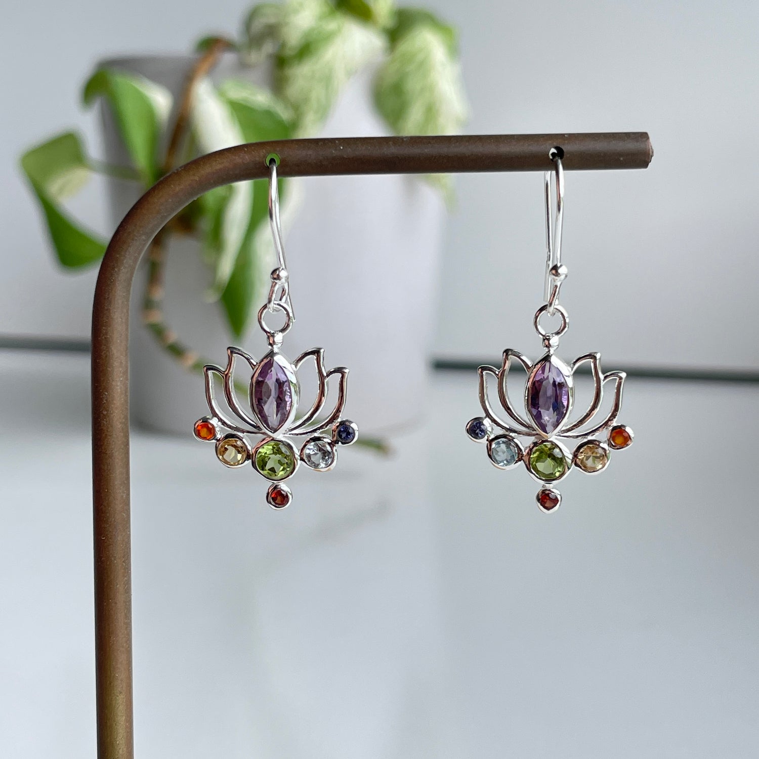 Lotus Chakra Earrings