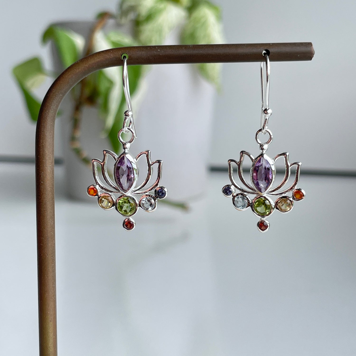 Lotus Chakra Earrings
