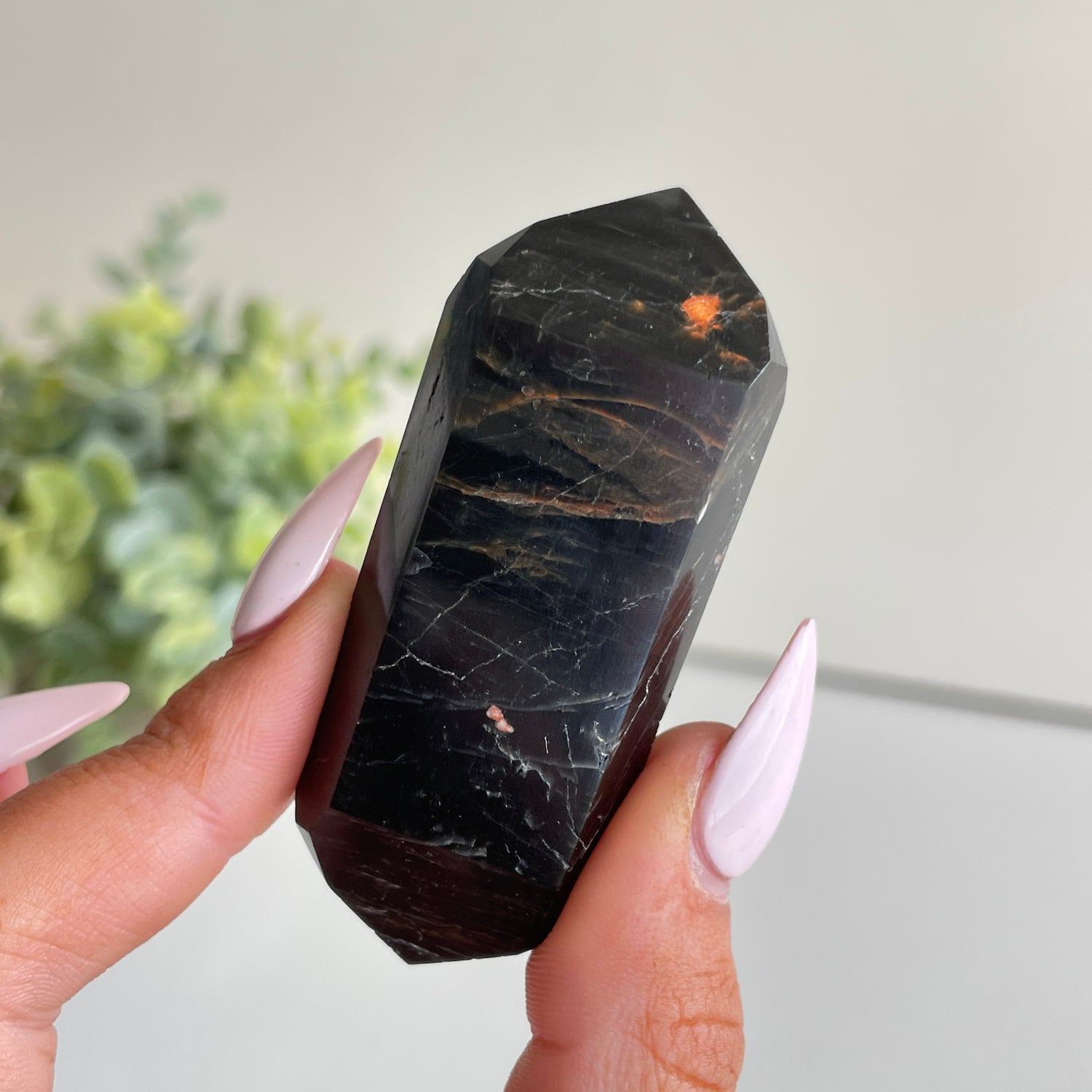 Black Tourmaline Double Terminator 6.6cm