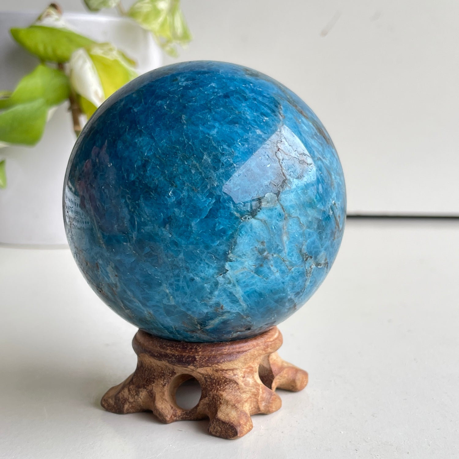 Blue Apatite Sphere 8cm