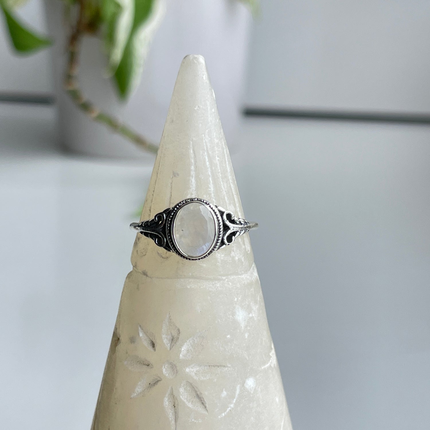 Moonstone Oval Ring