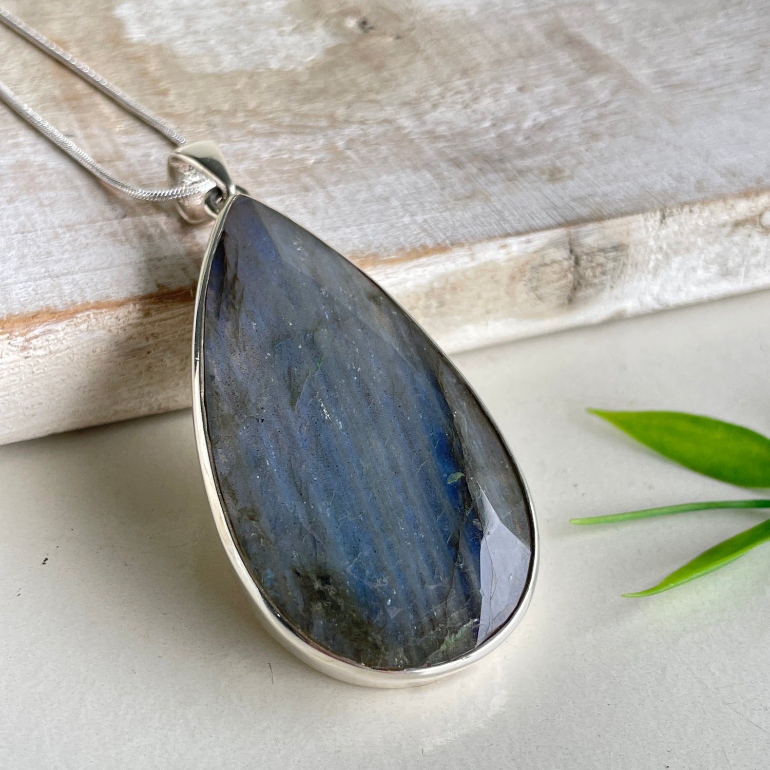 Labradorite Teardrop Pendant