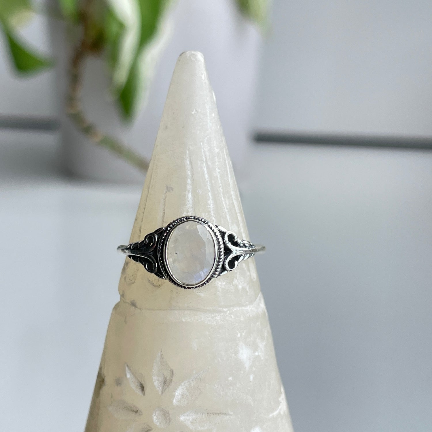 Moonstone Oval Ring