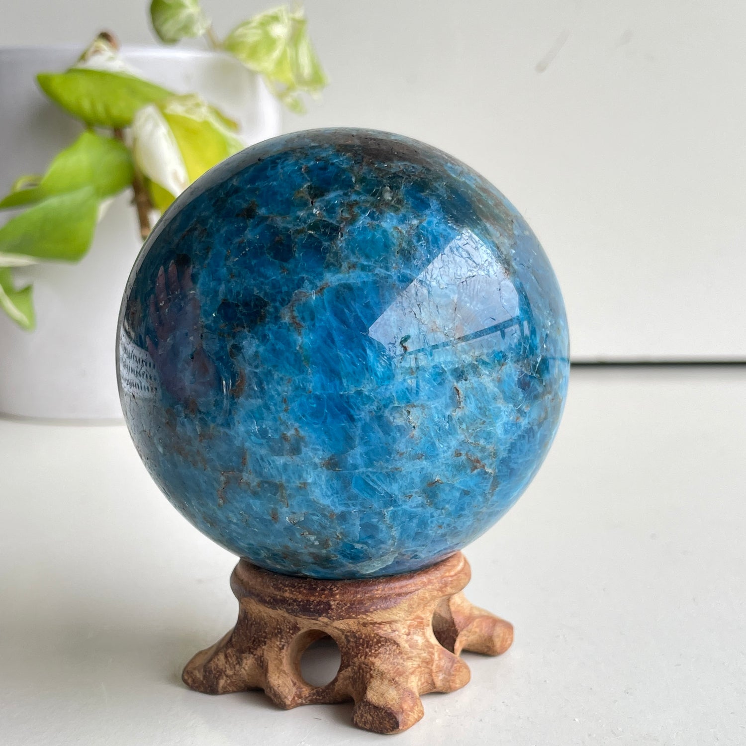 Blue Apatite Sphere 8cm