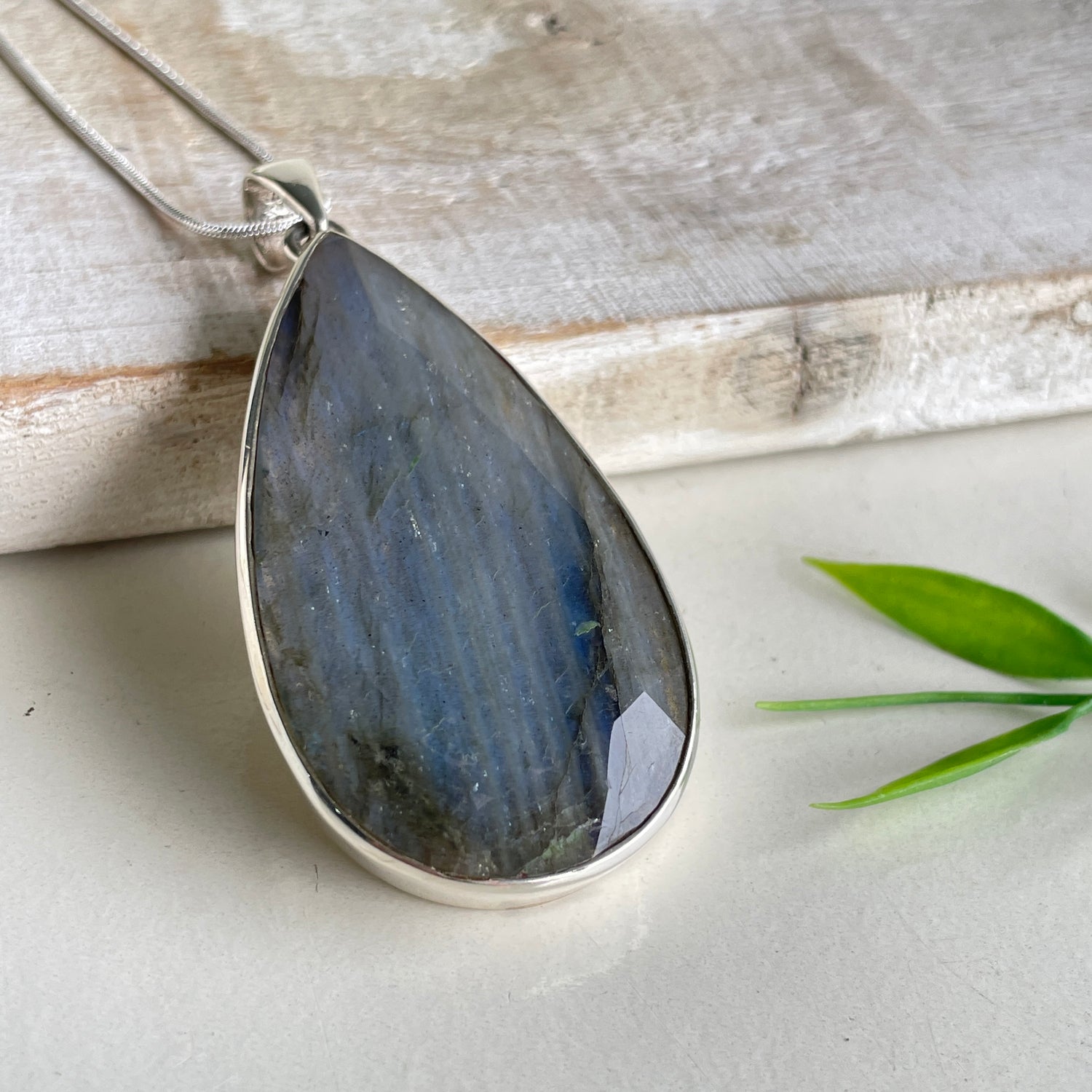 Labradorite Teardrop Pendant