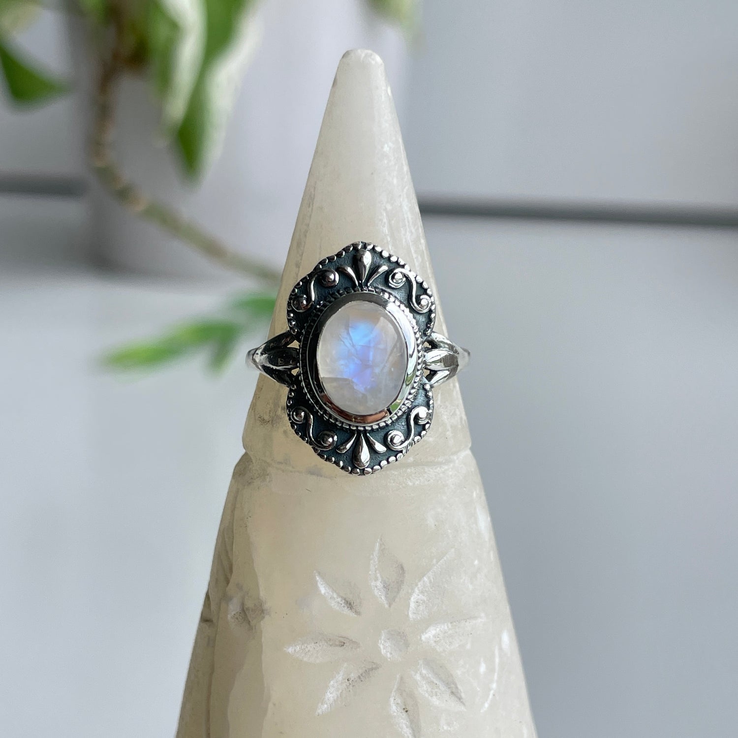 Moonstone Oval Ring