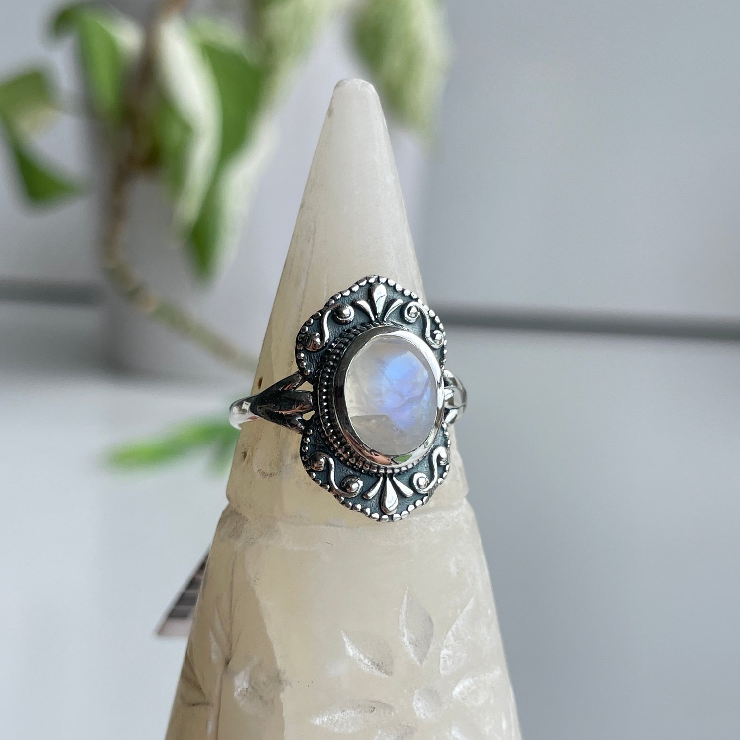 Moonstone Oval Ring