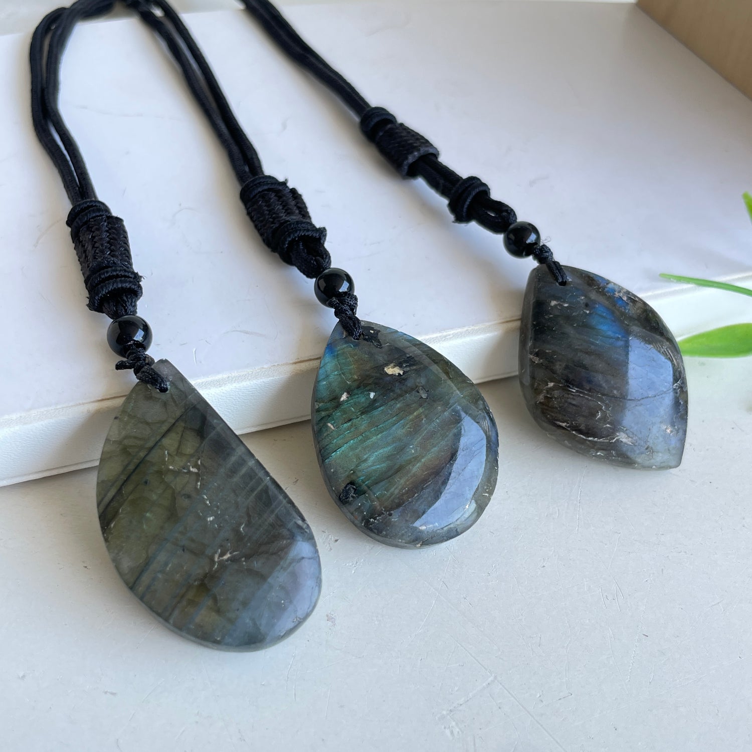 Labradorite Black Necklace