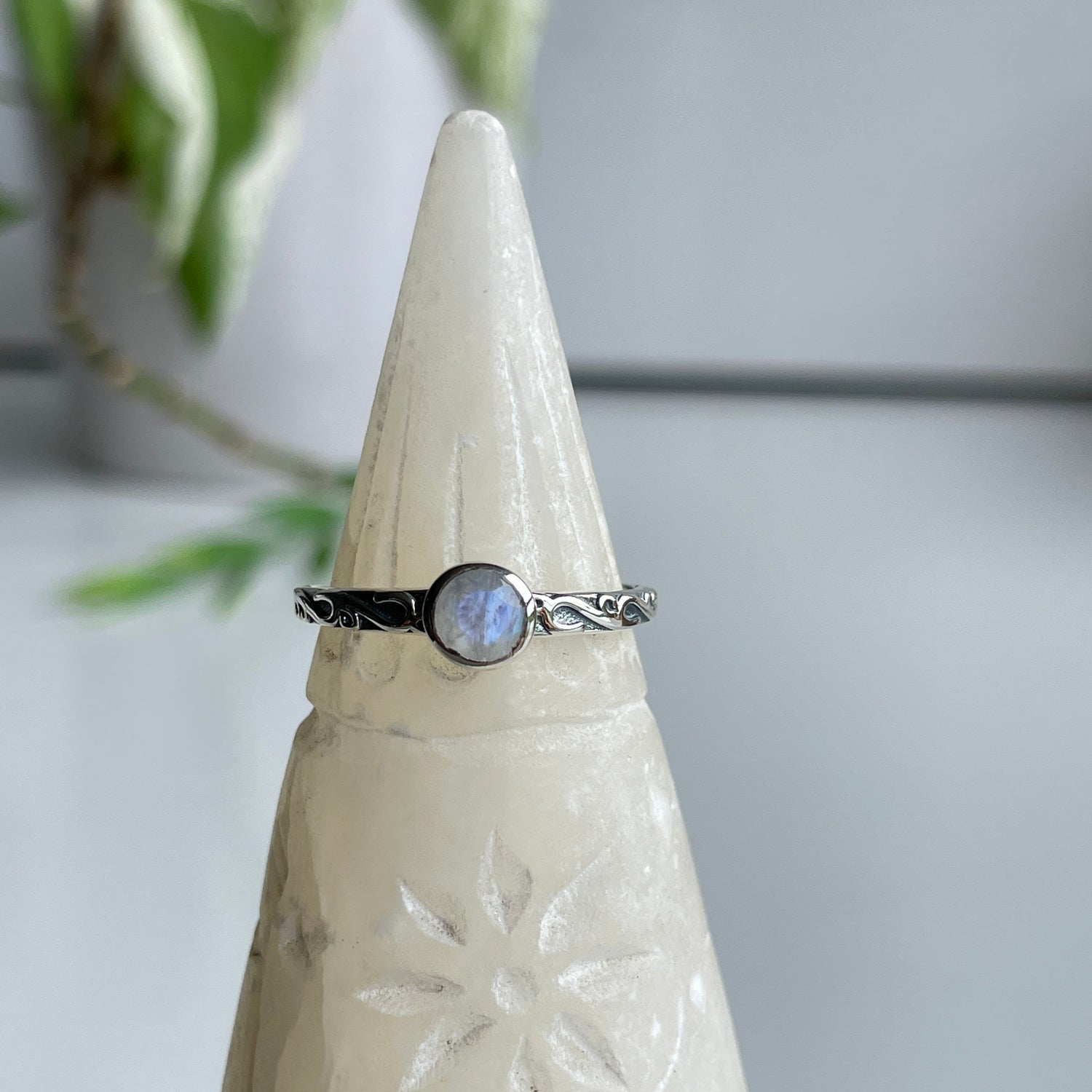 Moonstone Round Ring