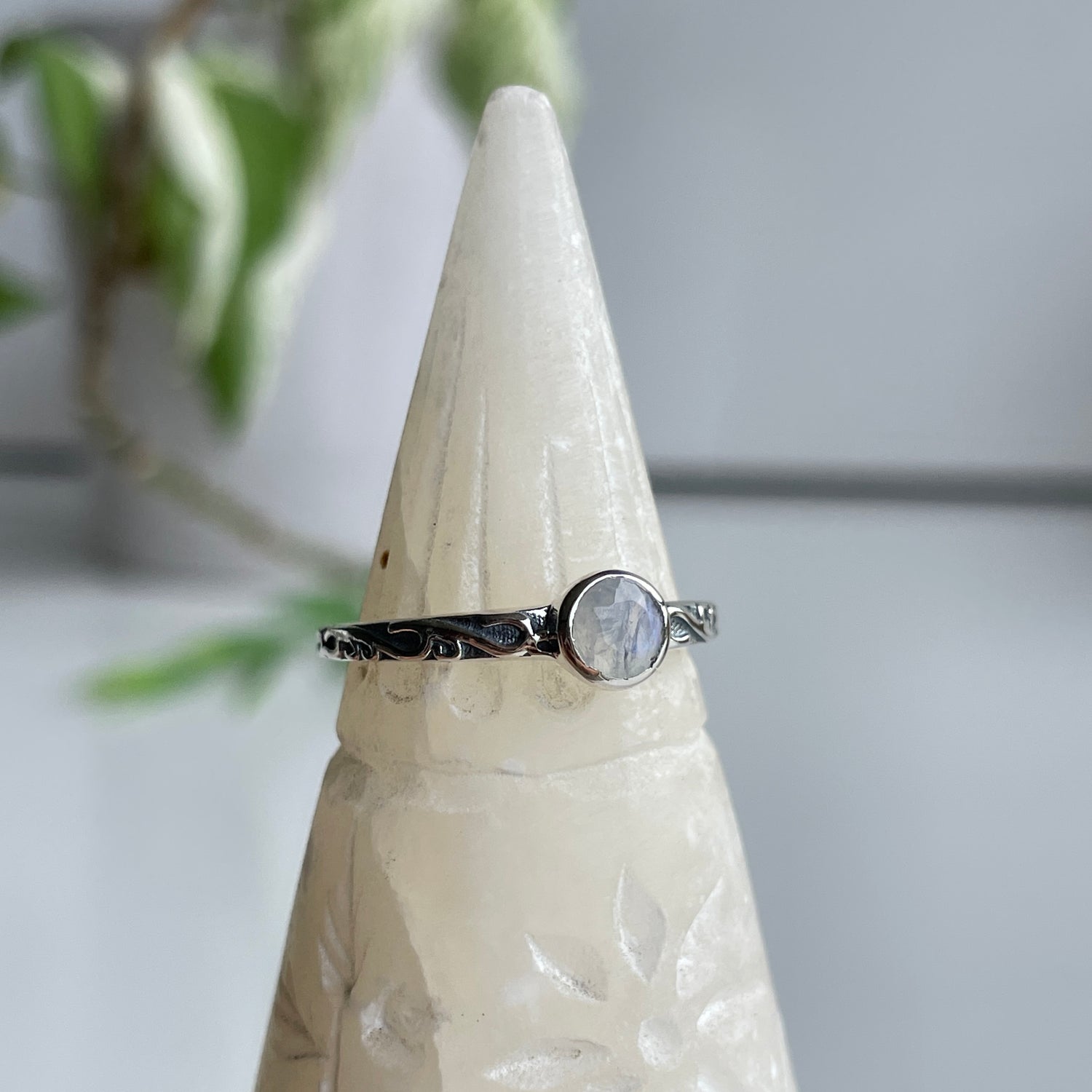 Moonstone Round Ring