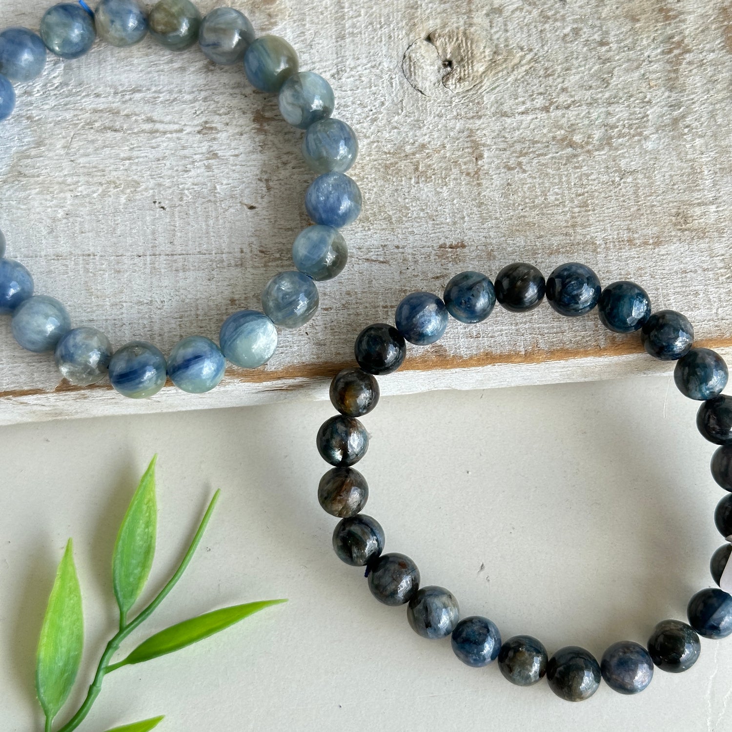 Blue Kyanite Beaded Bracelet