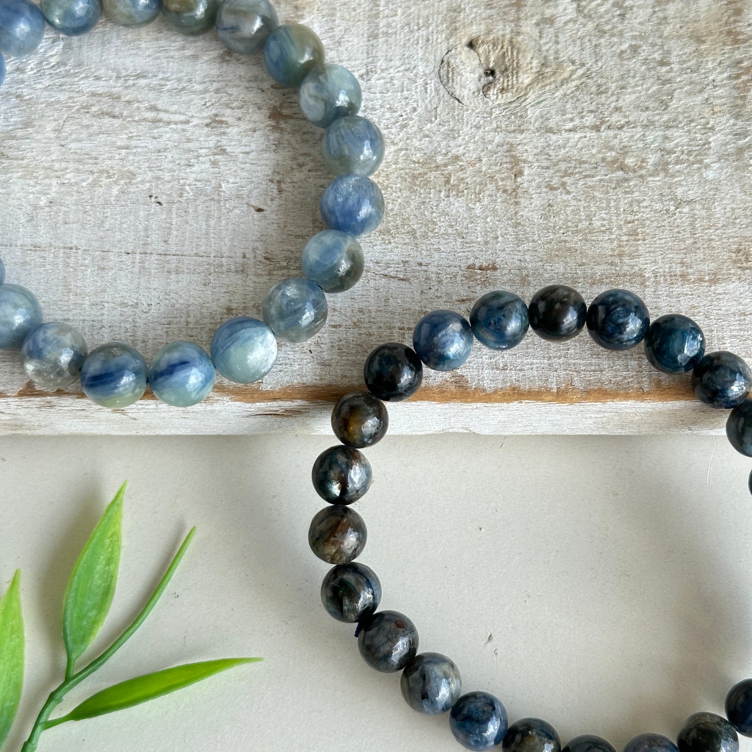 Blue Kyanite Beaded Bracelet