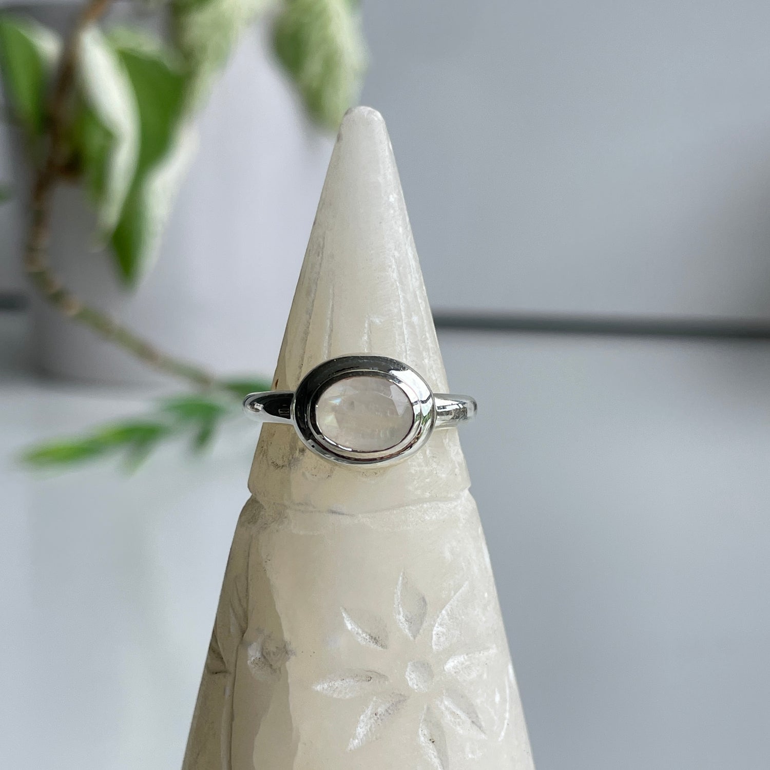 Moonstone Oval Ring