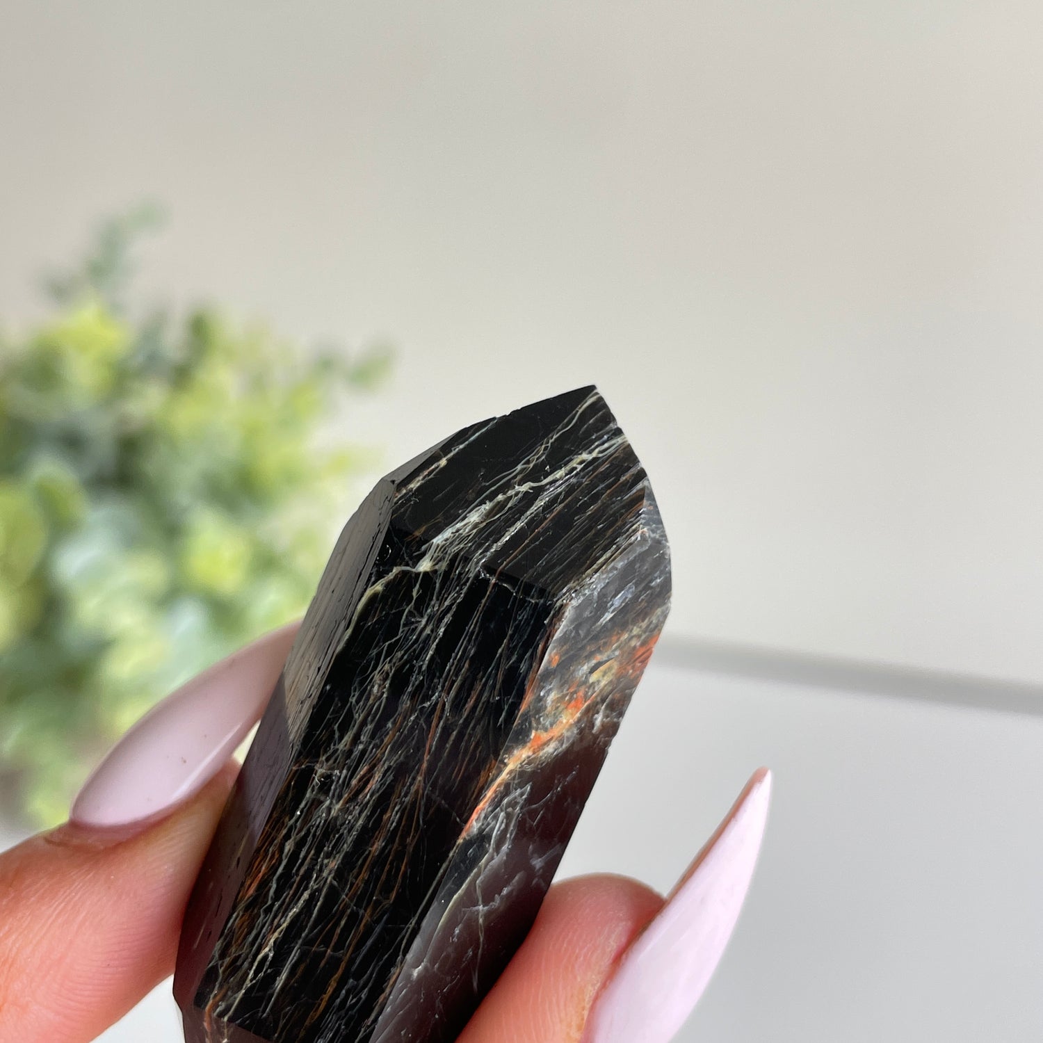 Black Tourmaline Double Terminator 5.2cm