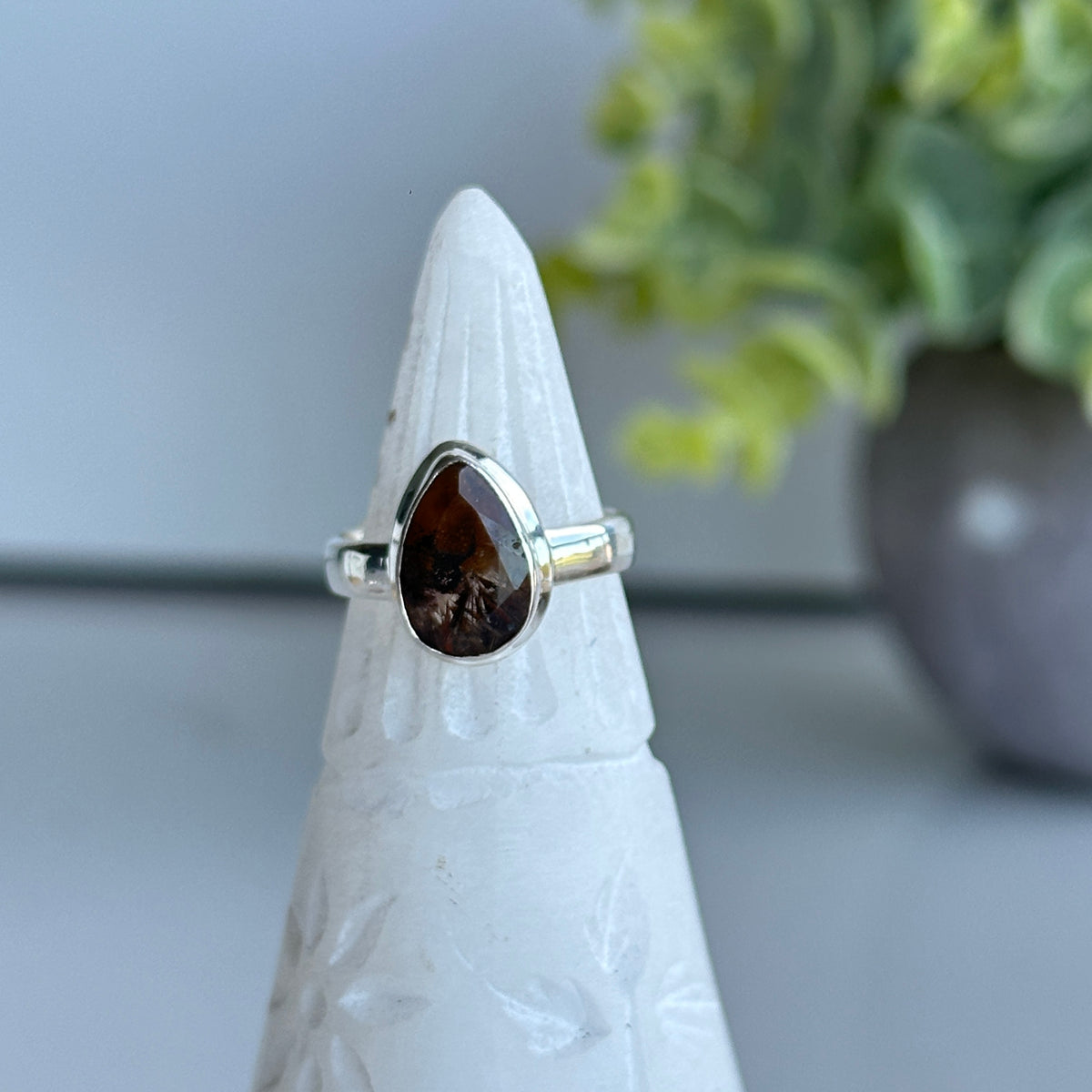Super Seven Teardrop Ring Sz5.5