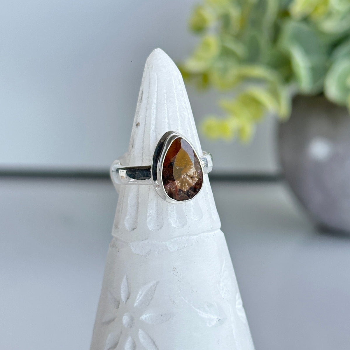 Super Seven Teardrop Ring Sz5.5