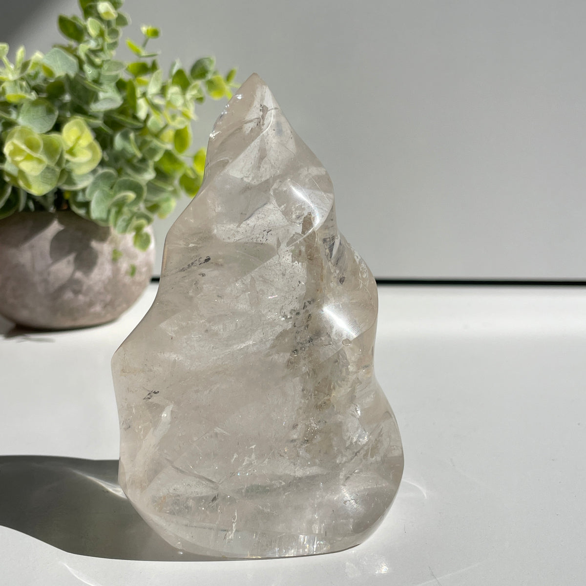 Smoky Quartz Flame 11.4cm