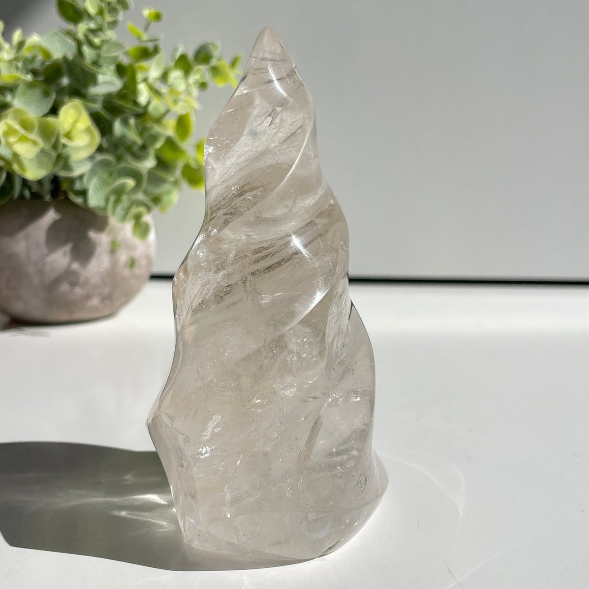 Smoky Quartz Flame 11.4cm