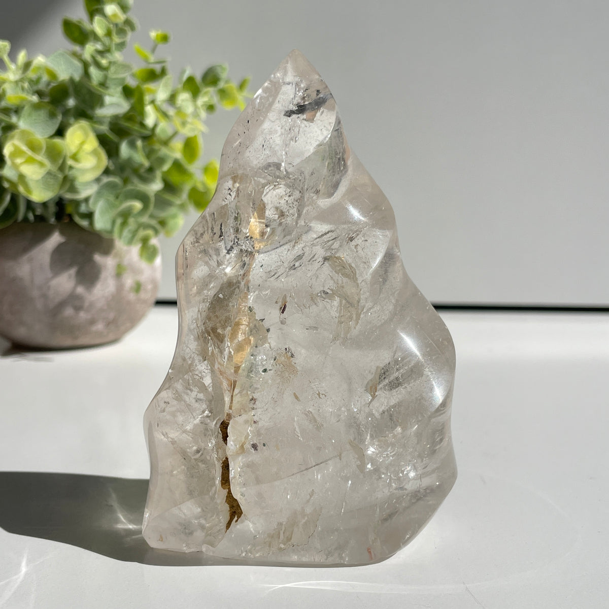 Smoky Quartz Flame 11.4cm
