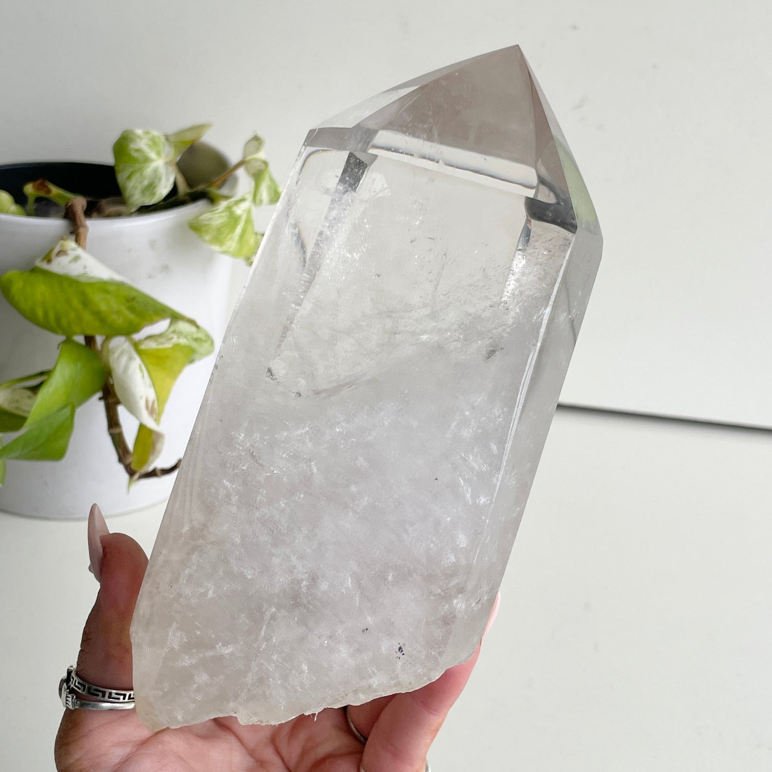 Clear Quartz Generator 17.3cm
