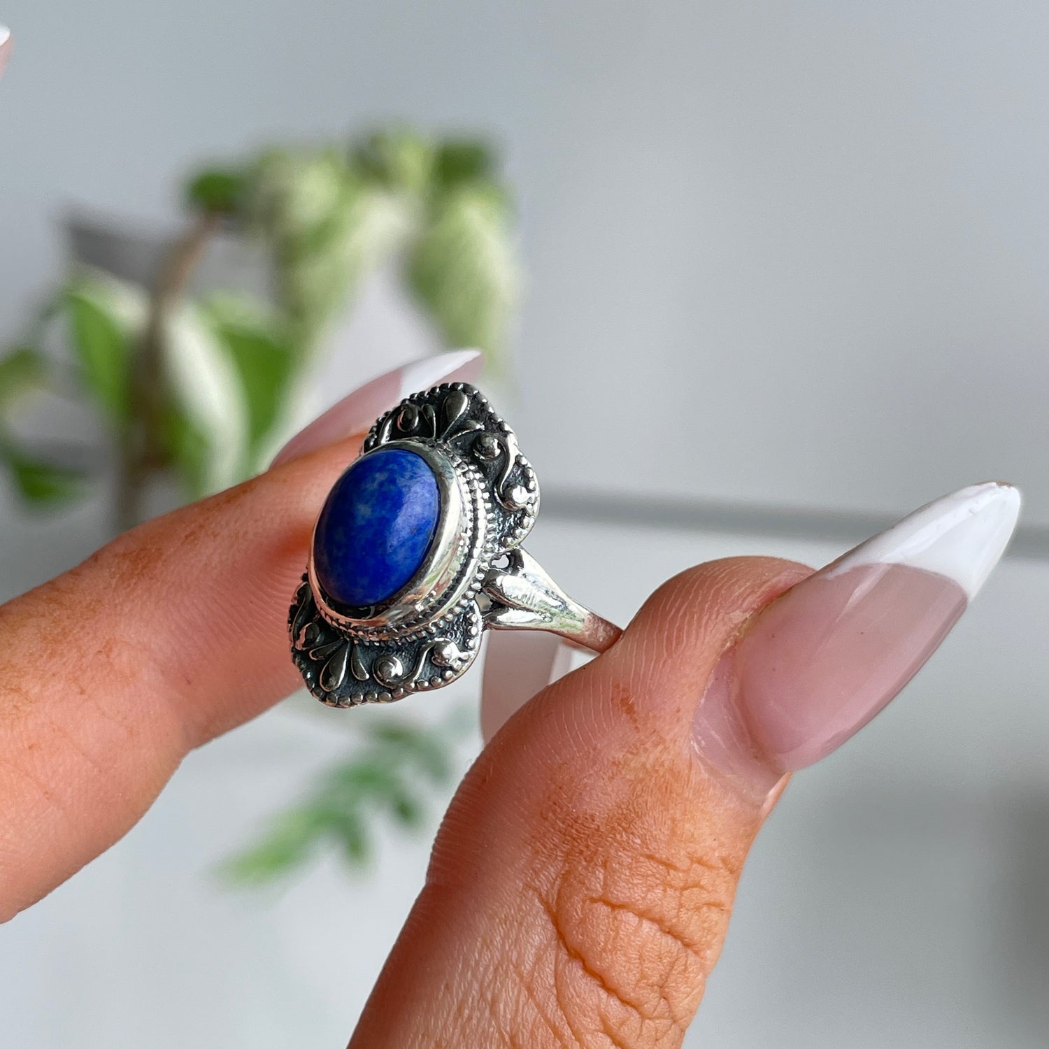 Lapis Lazuli Oval Ring