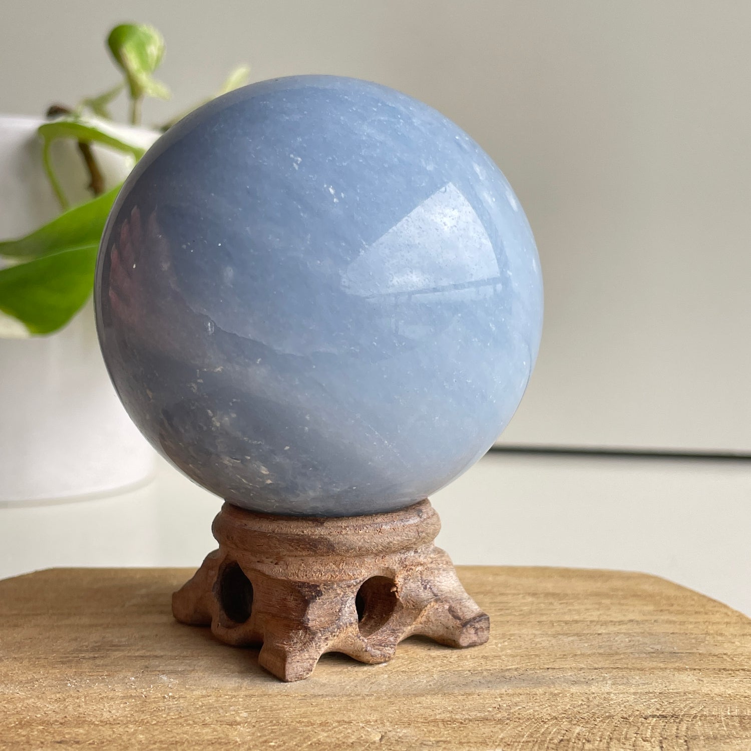Blue Calcite Sphere 7.7cm