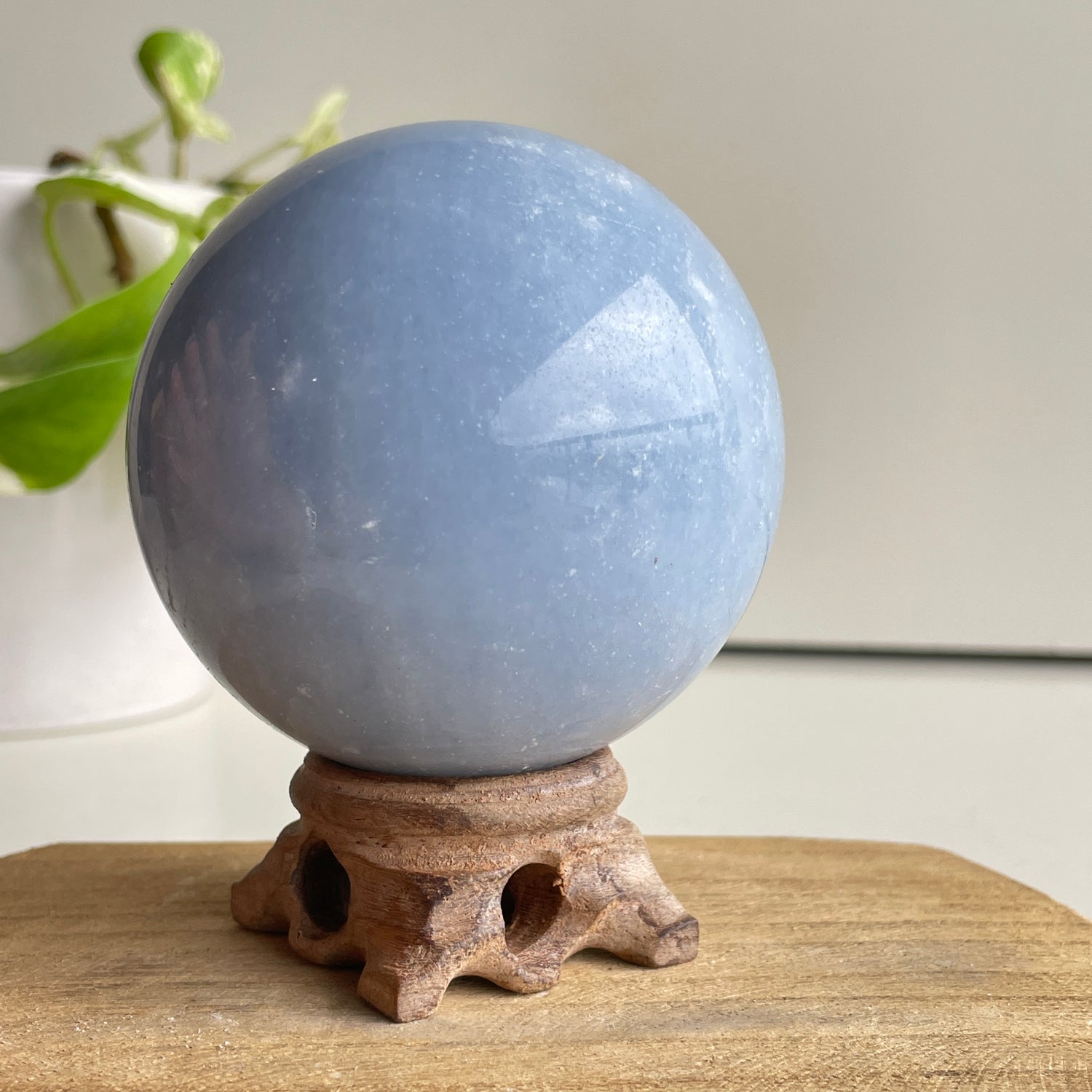 Blue Calcite Sphere 7.7cm
