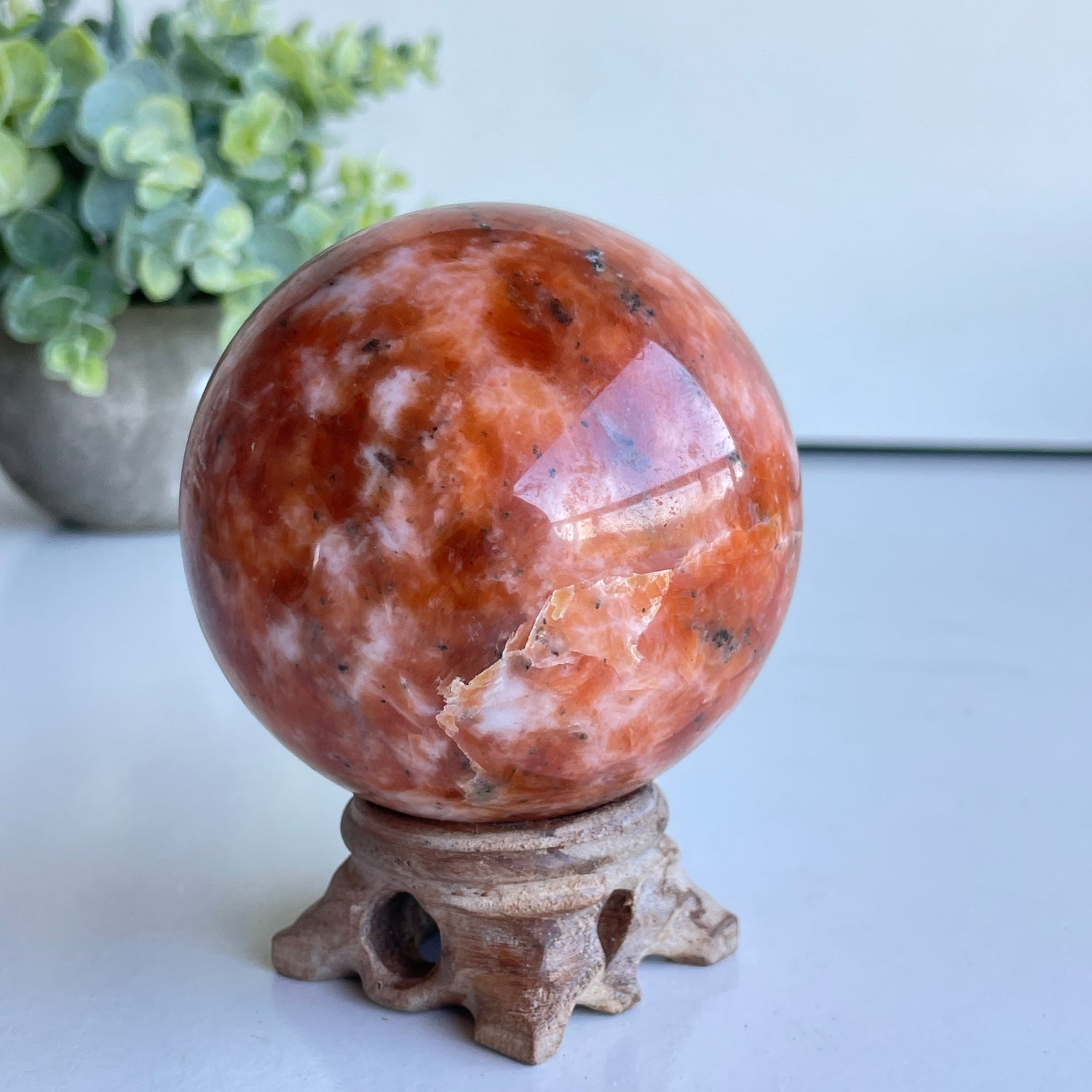 Sunstone Sphere 7.2cm