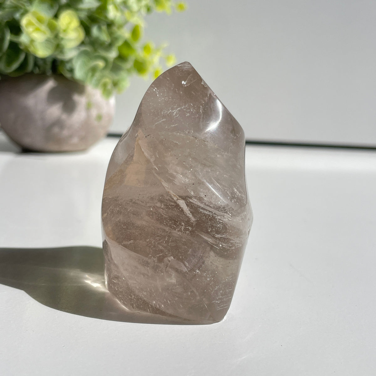 Smoky Quartz Flame 6.8cm