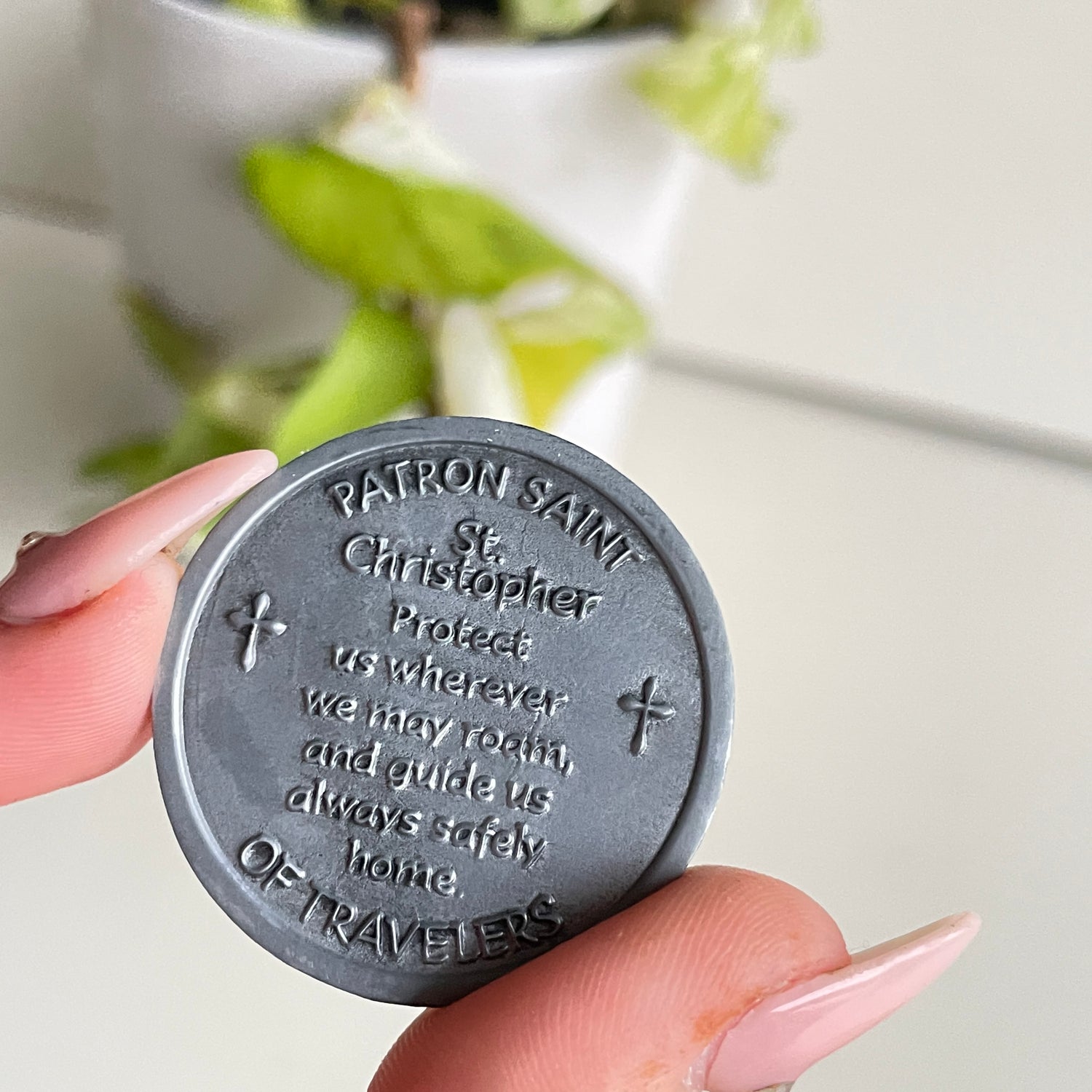 St Christopher Glitter Token